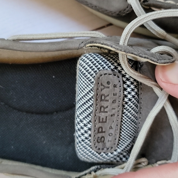 Sperry Tops-sider 7.5 Boat Shoes Taupe Women's Narrow Fit - Picture 2 of 8
